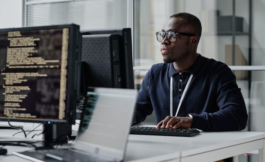 A Black computer programmer at a California tech company.